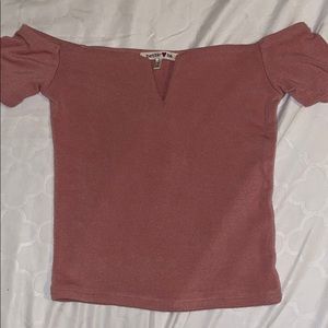 Off the shoulder crop top